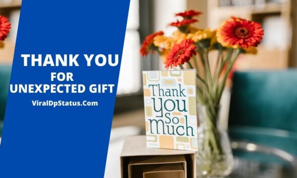 How To Say Thank You For An Unexpected Gift Viral Dp Status   Thank You For An Unexpected Gift 590x354 